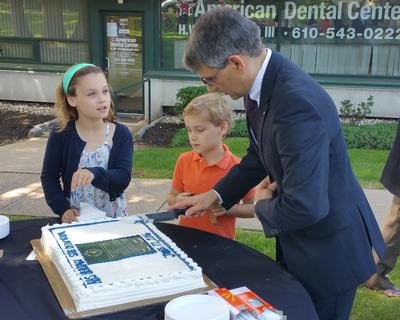Piasecki grandkids at cakecutting